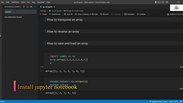 Use Jupyter note book in vs code 2022 смотреть онлайн