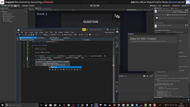 Unity Tutorial - How to create a Quiz Game [Part 7/7] - XML DATA, EDITOR SCRIPTING AND ROUNDS смотреть онлайн
