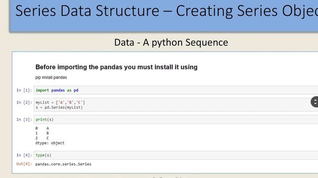 Python Pandas PT-2 || Creating Series Object || CLASS 12 Informatics Practices смотреть онлайн