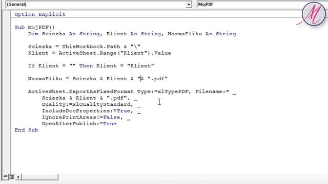 Excel VBA: Zapisz plik jako PDF z dzisiejszą datą w nazwie смотреть онлайн