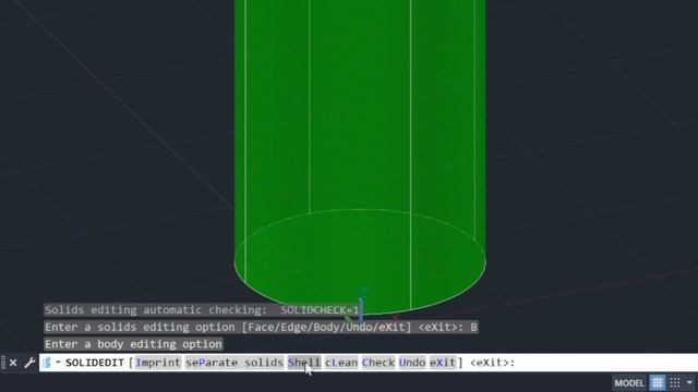 AutoCAD: How to Shell a Solid Using SOLIDEDIT смотреть онлайн
