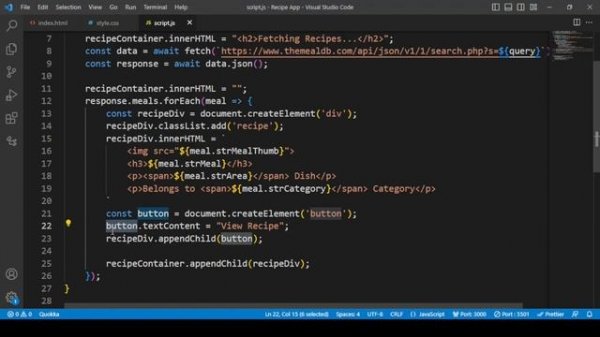How to Build a Recipe App with JavaScript