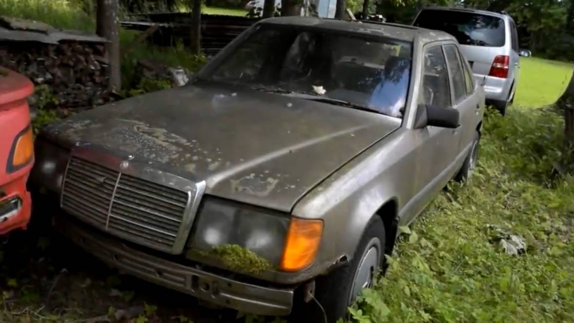 Оживление Mercedes-Benz W124 200D 1988 года! запускается спустя 16 лет часть 1