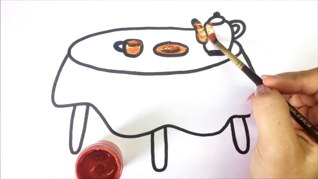 Как нарисовать стол | How to draw a table | Bolalar uchun chizilgan stol смотреть онлайн