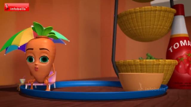 குண்டு குண்டு கத்திரிக்காய், ஒல்லியான முருங்கைக்காய் | Tamil Rhymes for Children | Infobells смотреть онлайн