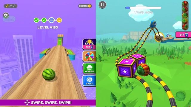 Going Balls | Funny Race 10 Vs Banana Frenzy All Levels Gameplay смотреть онлайн