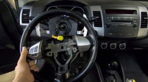 Снятие руля Mitsubishi Outlander XL