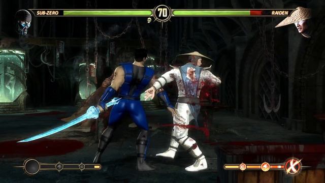 Mortal Kombat 9 - Sub Zero VS Raiden | (Very Hard) смотреть онлайн