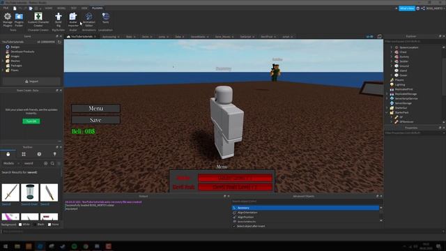 ROBLOX Studio How to make a SWORD with SKILLS [ANIMATED SWORD SLASH] смотреть онлайн
