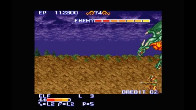 Super Nintendo (Snes) 16-bit The King of Dragons Stage 3 Battle on a Mountain Peak