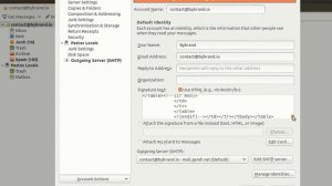 How to put an HTML signature in Mozilla Thunderbird?