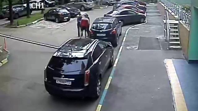 Быдло напал на женщин после того как сломал шлагбаум смотреть онлайн