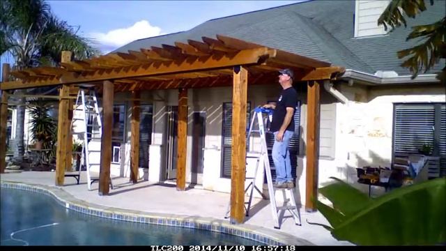 Building a Pergola, five days in 15 minutes (timelapse) смотреть онлайн