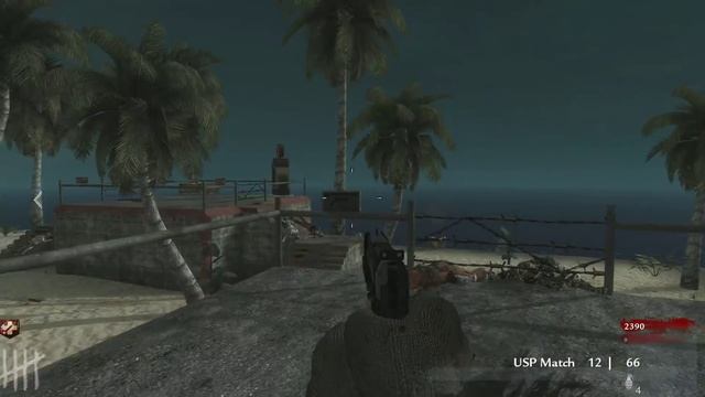 Играем в зомби-режим Call of duty: World at War. Смотрим карту Defense - Пистолетный ад #4. смотреть онлайн