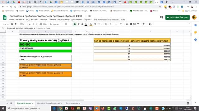 Как рассчитать и декомпозировать доход от партнерской программы брокера ФФЮ смотреть онлайн