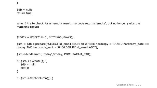 MySQL : Checking for an empty result (PHP, PDO, and MySQL) смотреть онлайн