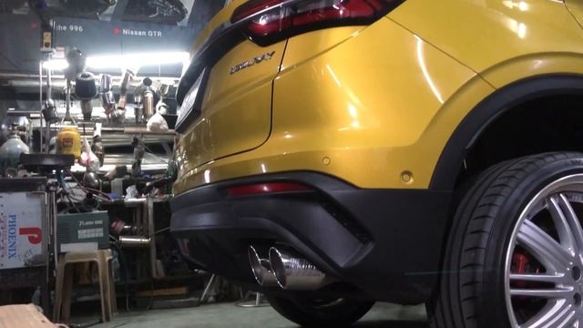 Catback exhaust system on a 2021 Geely Coolray смотреть онлайн