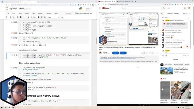 Python cơ bản | 30d Challenge: Day 10 | Master NumPy - ndarray | Carry by Bò Cười Làm Data смотреть онлайн