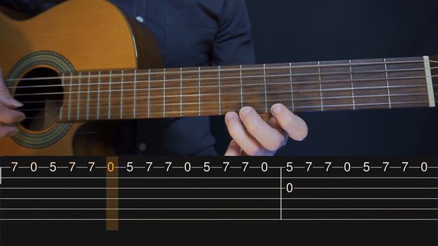 Inception - Time (Simple Guitar Tab) смотреть онлайн