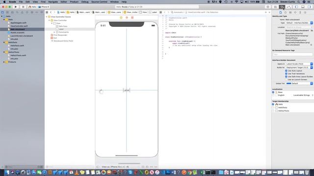 Hello, World! iOS App смотреть онлайн
