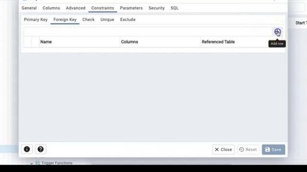 Build Foreign Key Relationships in pgAdmin4