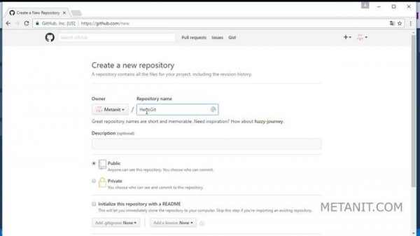 Добавление проекта из Visual Studio на Github