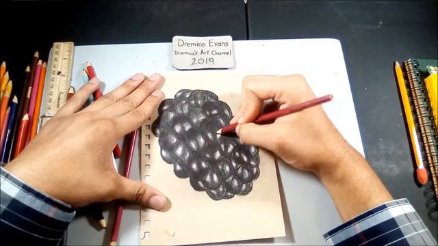 Easy Art (Blackberry) Crayola Colored Pencil Drawing (Dremico's Art) смотреть онлайн