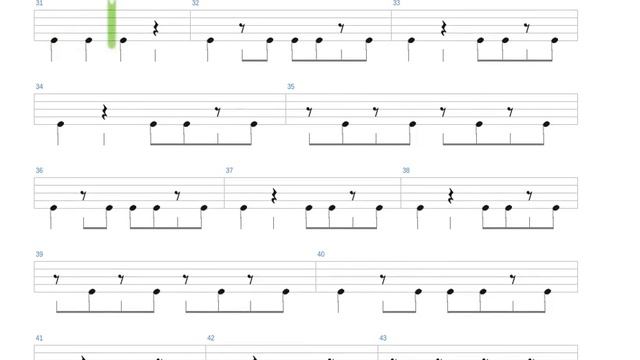 Beautiful Ones Drum Tab by Suede Drums 1 + Guitar only + Guitar tab смотреть онлайн