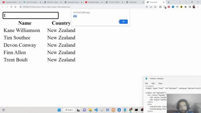 Javascript Project to Sort & Filter HTML5 Table Rows & Columns Data in Browser смотреть онлайн
