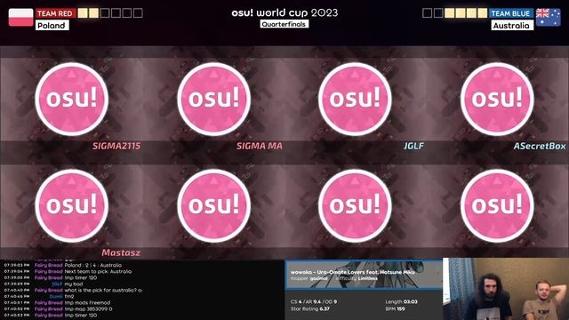 Talala и follon смотрят игру Польша VS Австралия OWC 2023. QF. смотреть онлайн