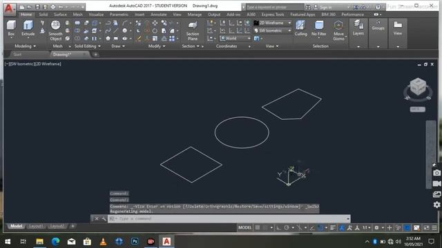 How to Convert 2D Object to 3D Object in AutoCAD 2017 - AutoCAD Tutorial смотреть онлайн