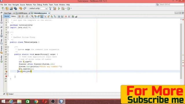 Sum Of Numbers in Given Range in Java Netbeans смотреть онлайн