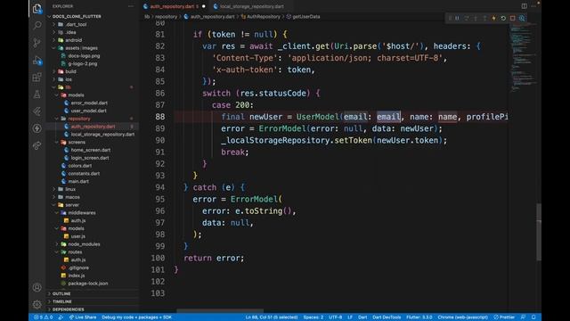 Flutter + NodeJS Backend + Riverpod State Management Tutorial for Beginners - Google Docs Clone смотреть онлайн