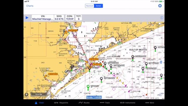 AIS Live for iNavX on iPad смотреть онлайн