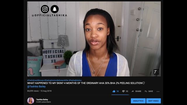 WHY I STOPPED USING THE ORDINARY AHA 30% + BHA 2% PEELING SOLUTION ♡ TASHIKA BAILEY смотреть онлайн