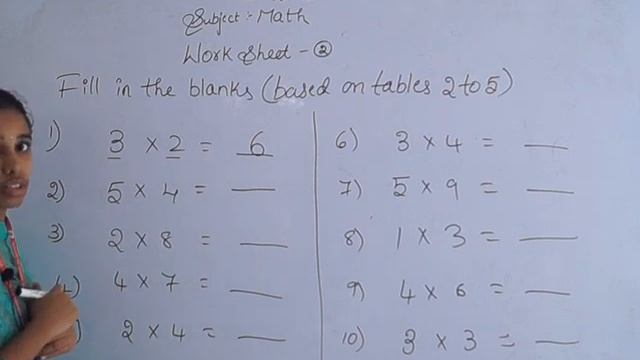 1st Maths Basics Worksheet 2 смотреть онлайн
