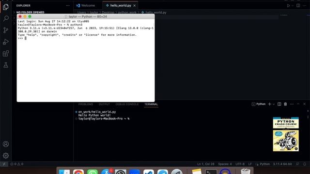 A Beginner Studying 'Python Crash Course' - Chapter 1 смотреть онлайн