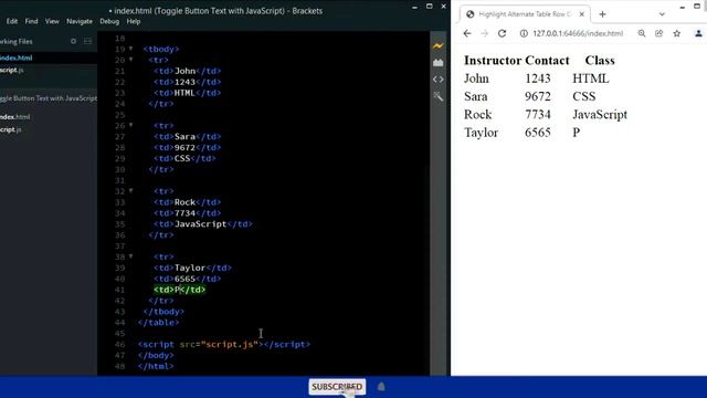 Highlight Table Row On Hover with JQuery [HowToCodeSchool.com] смотреть онлайн