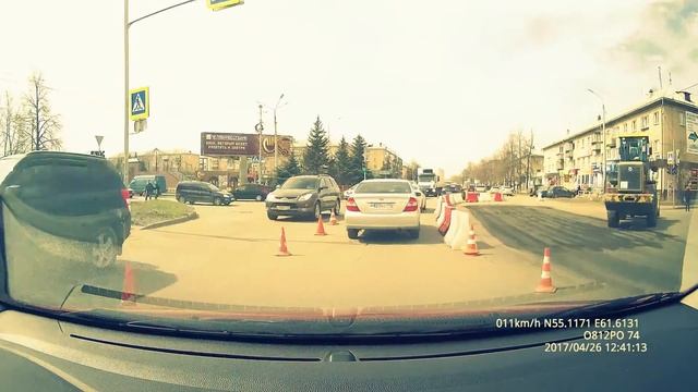 Ремонт дороги. Копейск. Перекресток пр. Победы - пр. Славы смотреть онлайн