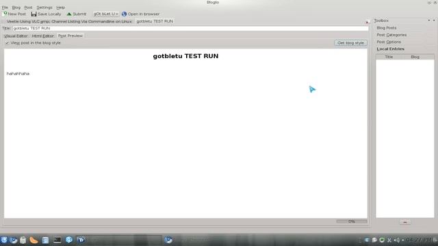 Blogilo - KDE Blogging Client - Kubuntu 10.10 смотреть онлайн