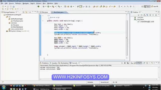 Java Classes and Objects Tutorial | Java Online Course | Core Java Training | H2k Infosys смотреть онлайн