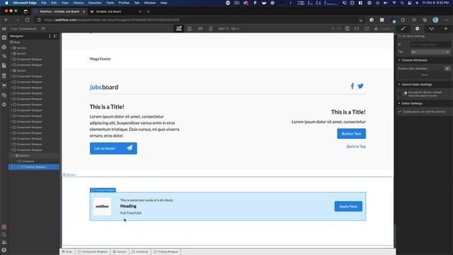 Using Airtable to power the data on your Webflow site смотреть онлайн