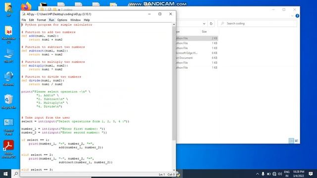 one of my python program #python calculator смотреть онлайн