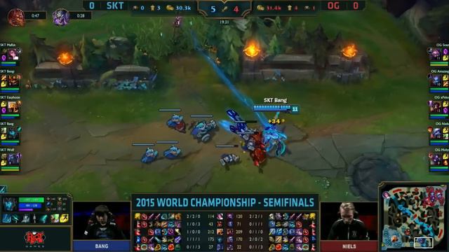 SK Telecom T1 Vs Origen | Game 1 Semi Finals LoL S5 World Championship 2015 | Origen Vs SKT T1 G1