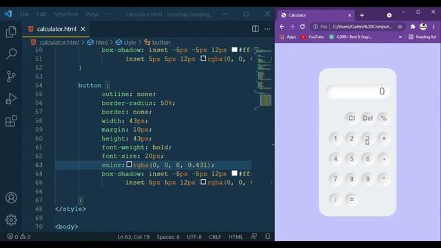 How to build a Responsive Neumorphic Calculator Using HTML,CSS and JavaScript.||Free source code. смотреть онлайн