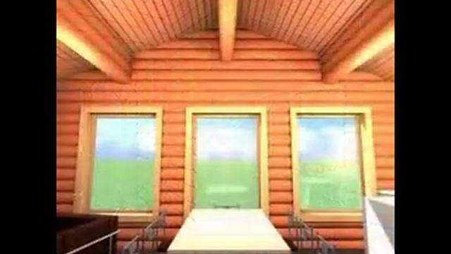 дом 65м2 из одноэтажного сруба 8х9м брёвна д22 смотреть онлайн