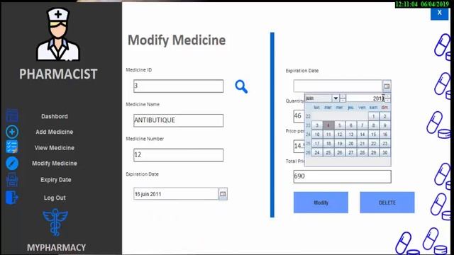 Pharmacy management system Java Netbeans [connected to data base using mysql] смотреть онлайн