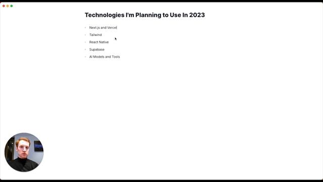 Technologies I'll Be Using in 2023 смотреть онлайн
