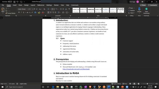 Tutorial 2- FAQ Chatbot Using RASA NLU- Chatbot Introduction