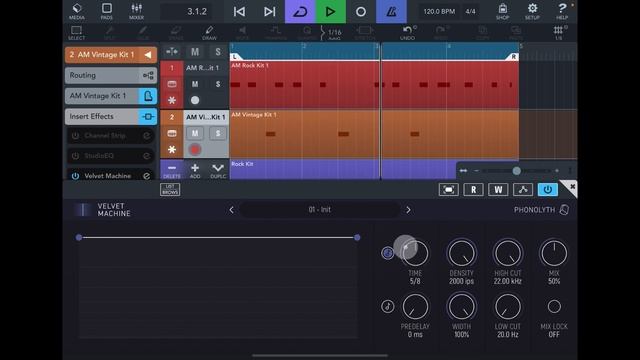 Velvet Machine - Sonic Texture Generator - How To Set Up The Ultimate Gated Reverb - feat Cubasis 3 смотреть онлайн